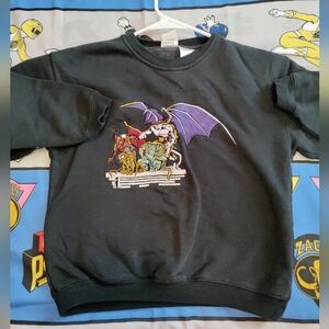 Vintage 90s kids embroidered gargoyles sweater size medium